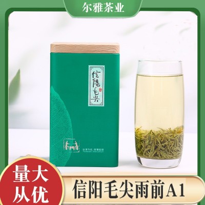 正宗信阳原产地绿茶2023新茶一级绿茶雨前嫩芽毛尖茶散装茶叶500g