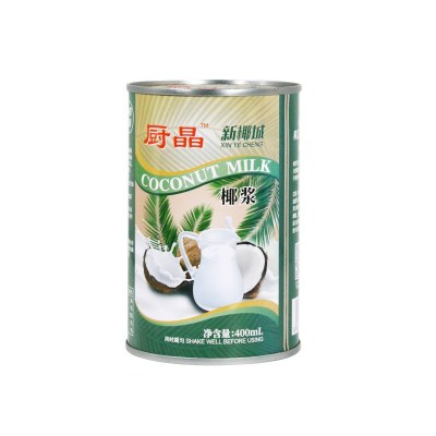 厨晶椰浆海南高浓度椰汁椰奶厚椰乳西米露甜品杨枝甘露原料400ml